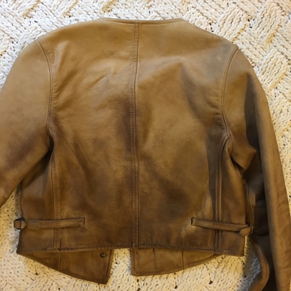 Ralph Lauren Blue Label Ombré Leather Jacket - Picture 4 of 7